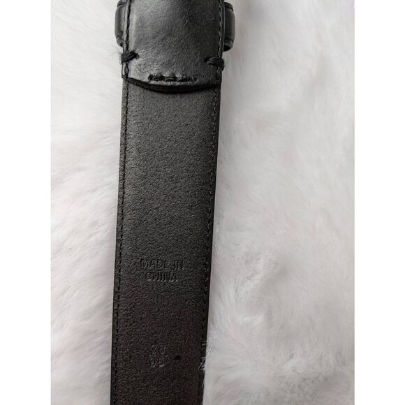 Polo Ralph Lauren Men's Black‎ Genuine Leather Dress Belt Size 38/95 - Picture 3 of 8